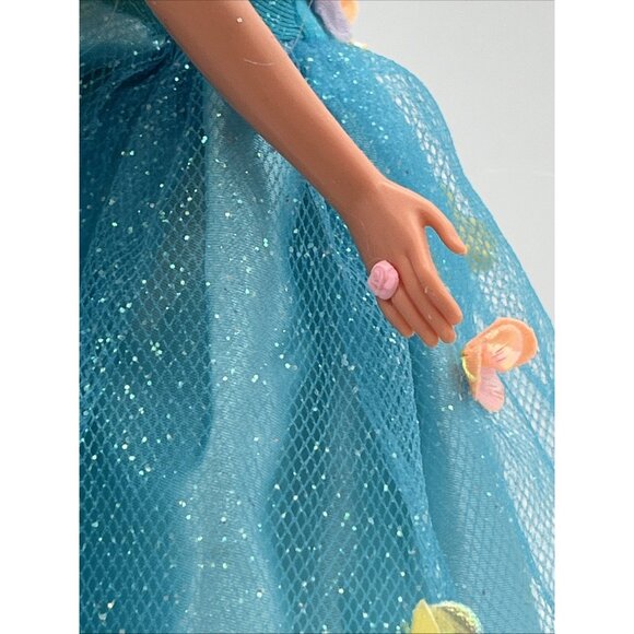 Vintage 1995 Songbird Barbie Doll Blue Gown Dress Long Mattel - Picture 6 of 13